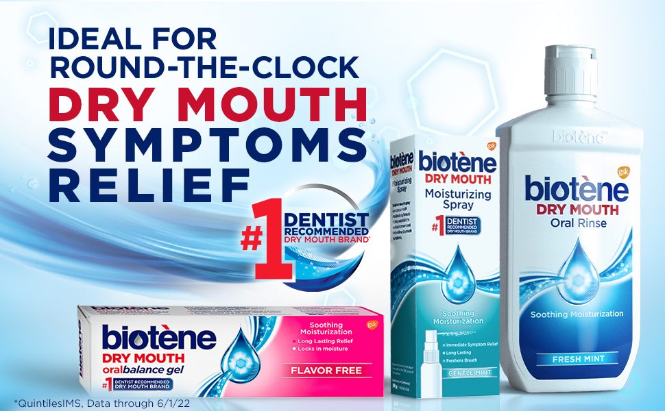 Ideal for round-the-clock dry mouth symptoms relief