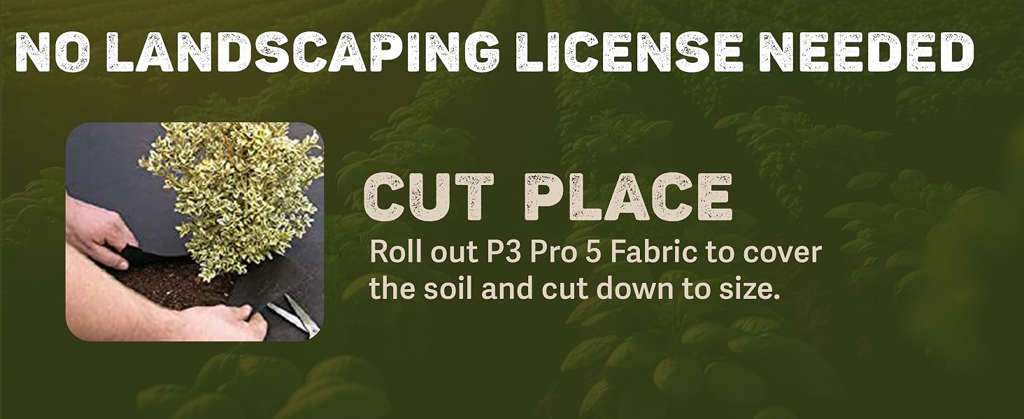 DeWitt P3 Pro 5 5oz 3' x 250' Commercial Landscape Weed Barrier Ground Fabric