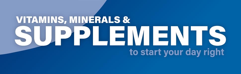 Category Banner - Vitamins, minerals &amp;amp; supplements to start your day right