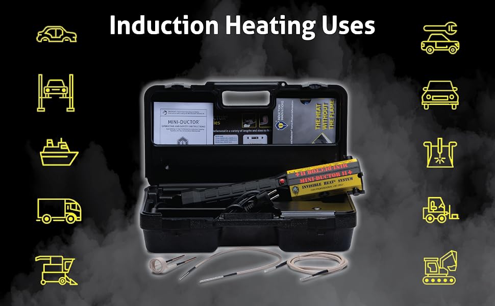 Induction Heating Uses overspray loose broken trucks trailers hail auto power car bearing suspension