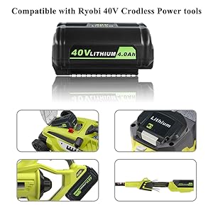 for ryobi 40V battery 4.0Ah