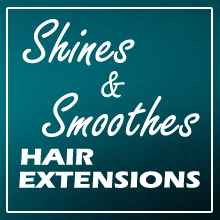 shines and smooths hair extension wigs