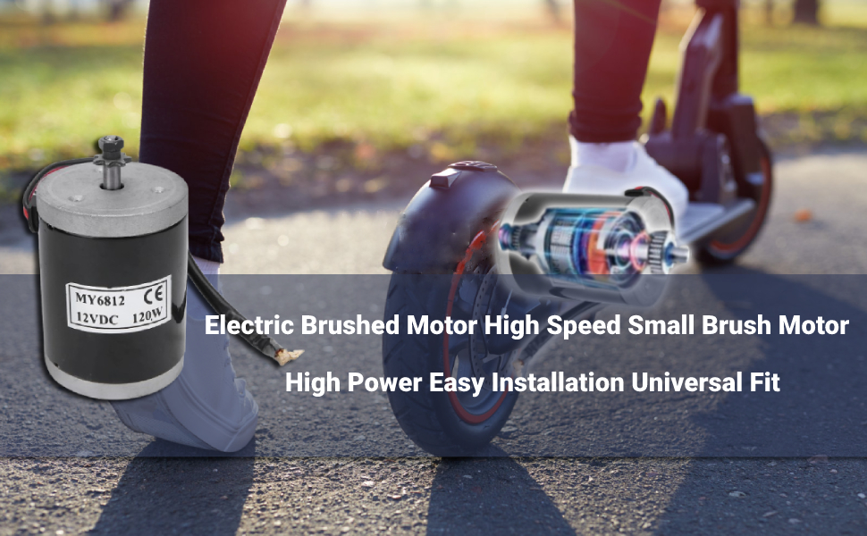 Motor 12V 120W, MY6812 Electric Brushed Motor High Speed