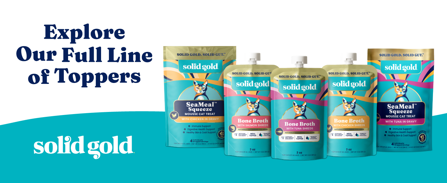 solid gold meal toppers for cats