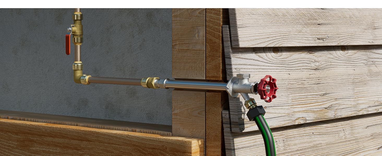 Pushfit Frost Free Sillcock; pushfit outdoor spigot; pushfit outdoor faucet