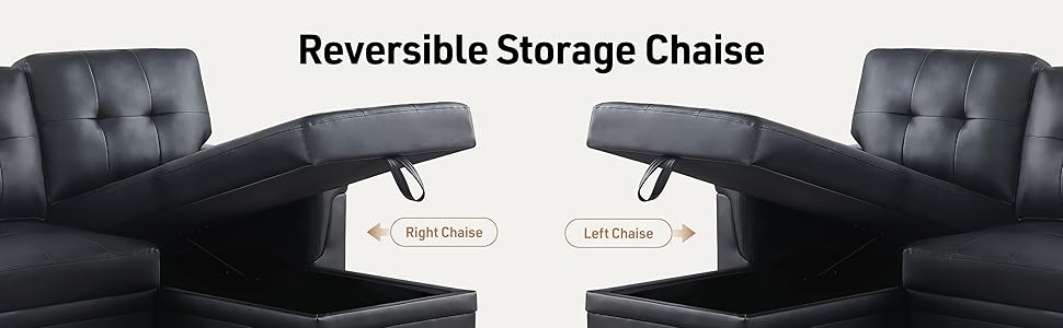 Reversible Storage Chaise