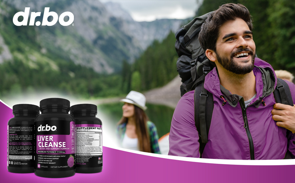 dr bo liver cleanse supplement detox repair support fatty liver milk thistle pills health advanced