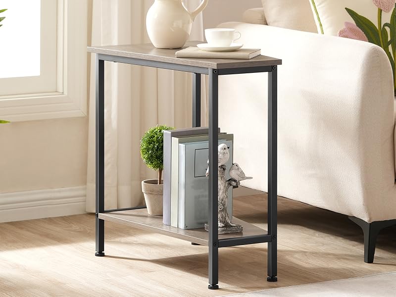 wedge end table