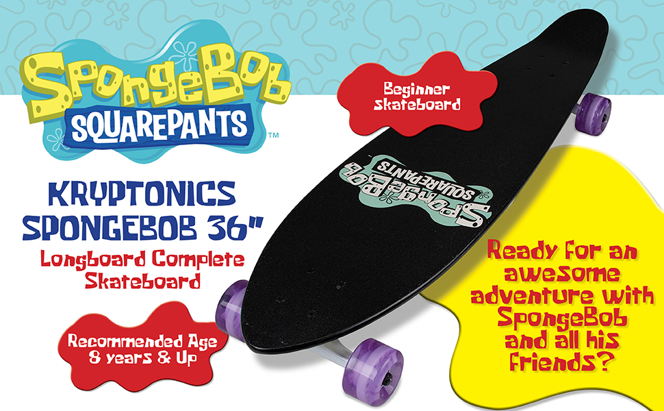 SpongeBob, skateboard, 1,2,3,4,5,6,7,