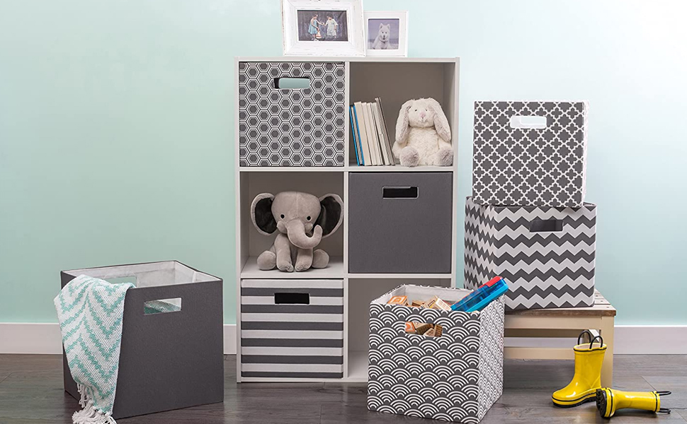 Assorted Hard Aide Storage Containers Bins for Shelves