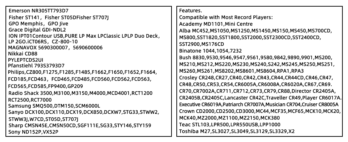Banpa Stylus is Compatible with Most Record Players