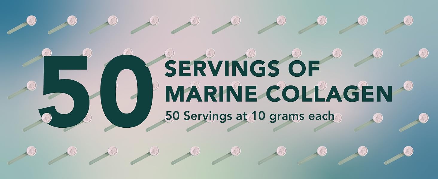 Marine collagen 500 50 servings 500 grams marine collagen powder 17.6 oz