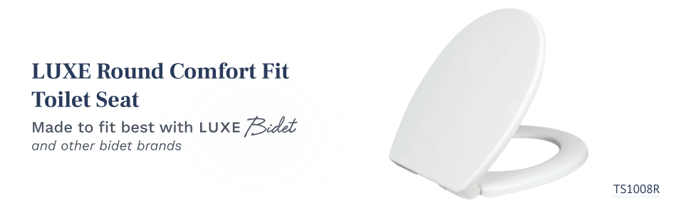 LUXE Round Comfort Fit Toilet Seat