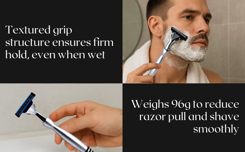 Taconic Shave, Gillette Sensor &amp;amp; Sensor Excel Compatible Heavyweight Triple Blade