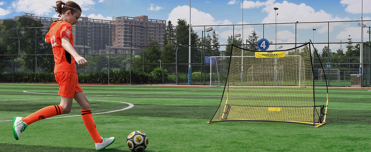 podiumax 2 in 1 soccer rebounder net