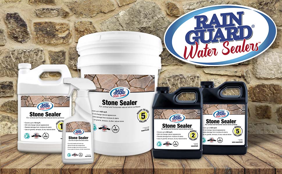 stone sealer rain guard