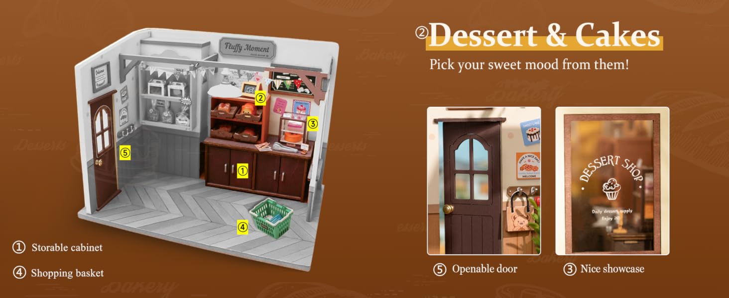 ROBOTIME DIY Miniature Dollhouse Kit