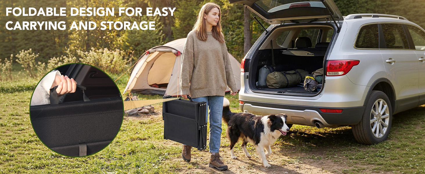 FOLDABLE DESIGN FOR EASY CARRYING AND STORAGE