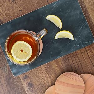 thirstystone coasters thirsty coaster sandstone absorbent absorbant marble tray black tea drip