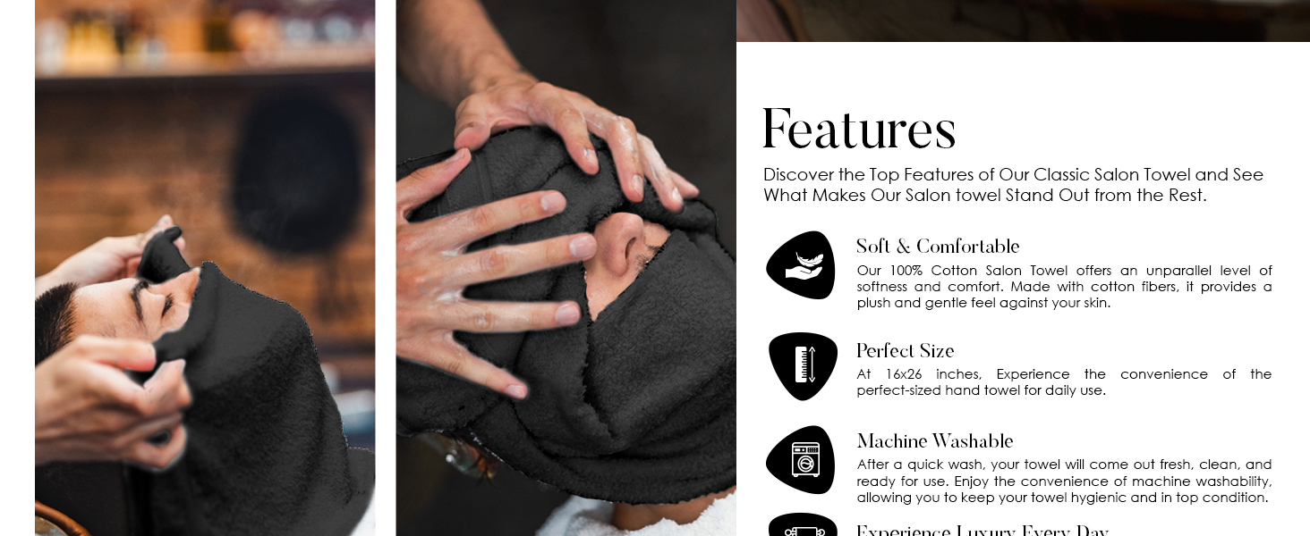Dan River 100% Cotton salon spa towels pack of 24 features