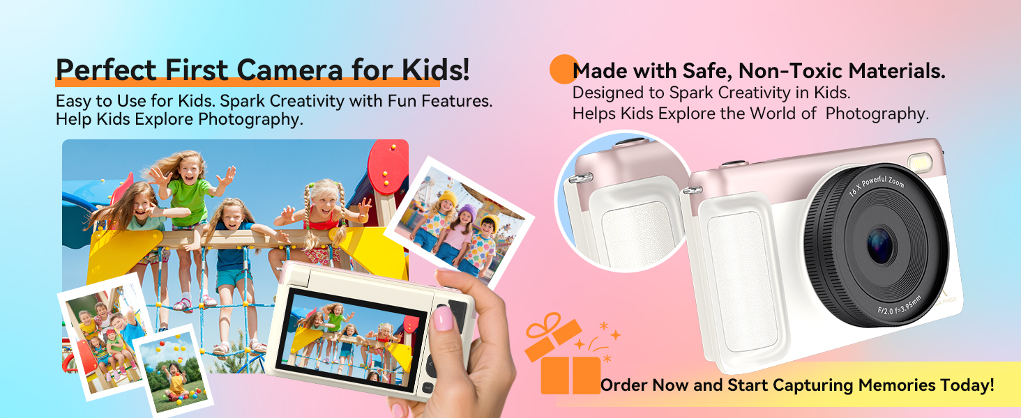 4k digital camera for teenagers photography autofocus pink foldable flip screen