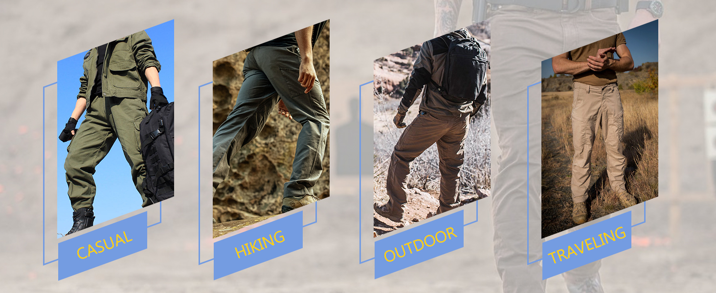 Multi-Pockets cargo pants for men