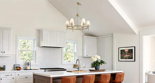 kitchen chandeliers over table