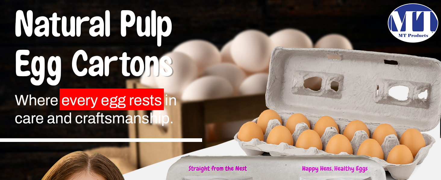 B0FPGQ1S4L MT Products Custom Printed Egg Cartons 1 Dozen - Personalized Egg Container