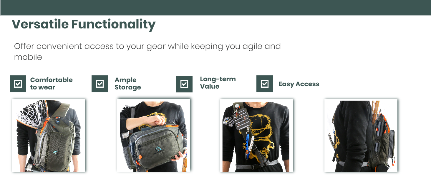 fishing sling pack
