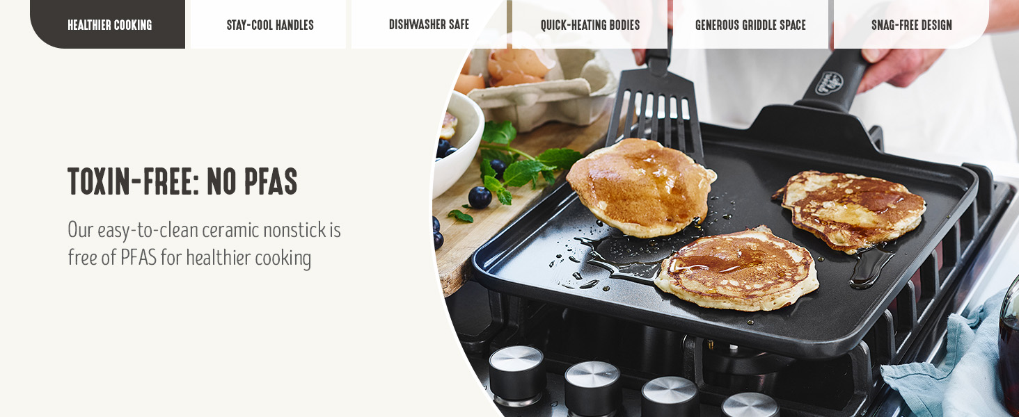 GreenLife, Ceramic Nonstick, PFAS-Free, Non-Toxic, Cookware, Saucepan, Soft Grip