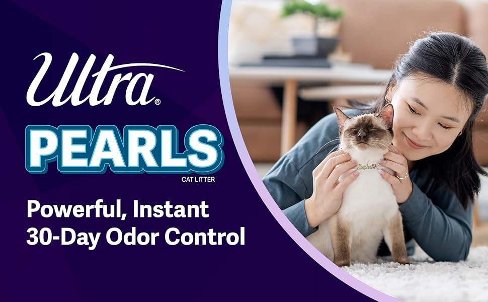 pearls shaped crystal cat litter powerful instant 30-day odor control