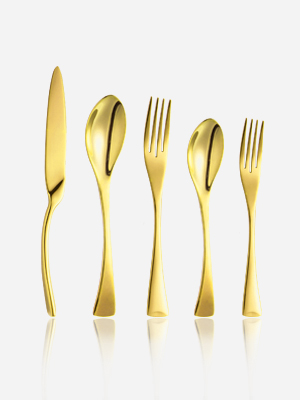 gold silverware