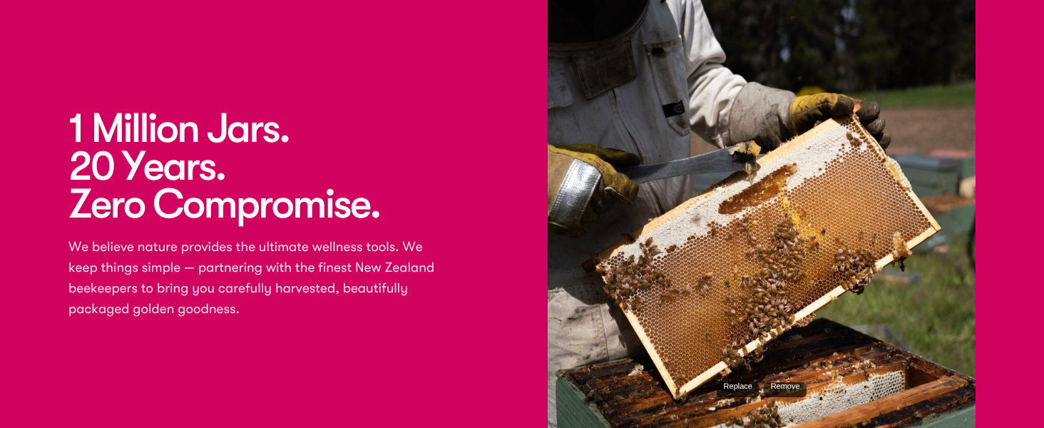 Over 1 million jars sold of manuka honey