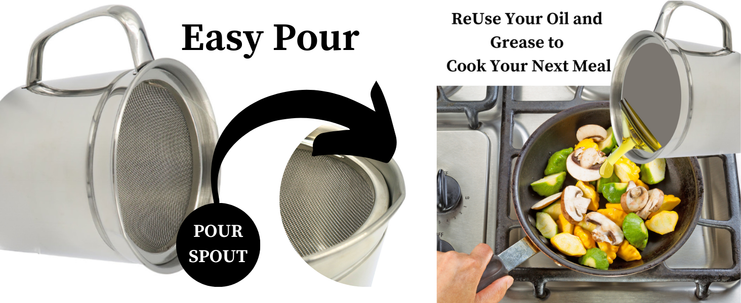Reuse oil for future cooking