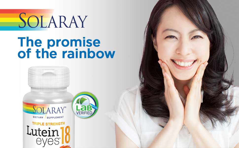 Solaray Triple Strength Lutein Eyes 18 mg Eye Macular Health Natural Lutein and Zeaxanthin 60 Count