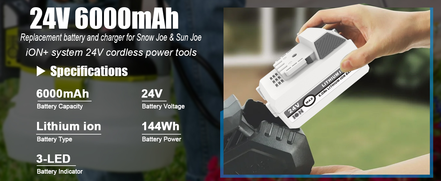 Snow Joe 24V Lithium Ion Battery