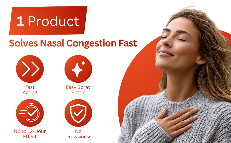 SinuFrin is designed to spray in an upright position for optimal relief from nasal congestion