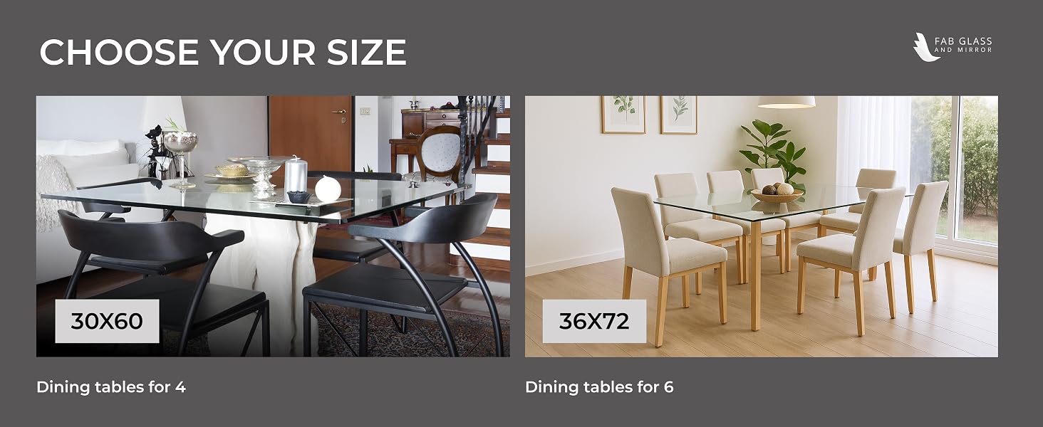 glass table top replacement tempered rectangular clear furniture protector desk cover dining coffee