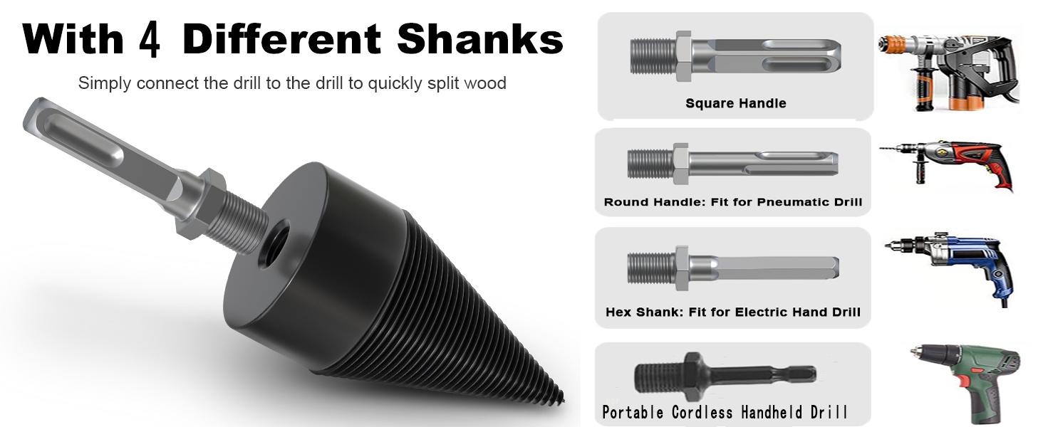 Wood Splitter Drill Bits