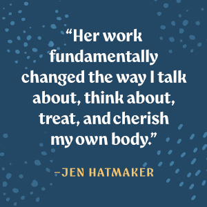 A quote from Jen Hatmaker endorsing the book