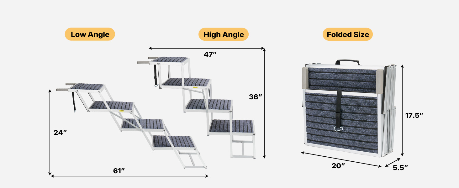 adjustable dog stairs