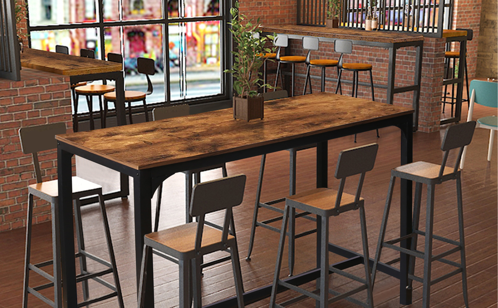 Industrial High Bar Table