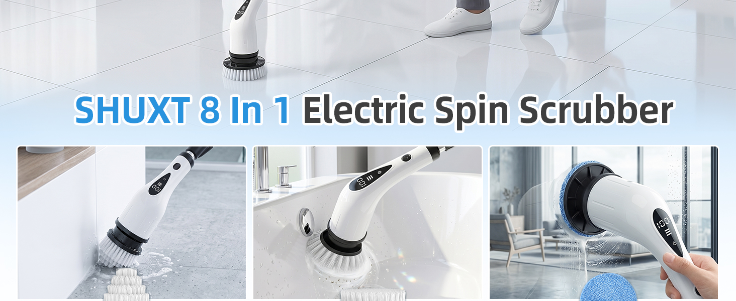 electric spin scrubber