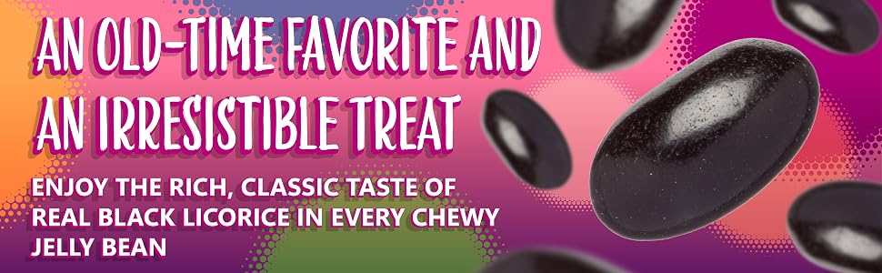 black licorice jelly beans candy bulk pack nostalgic treat easter basket candies anise flavor