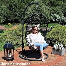 indoor outdoor hanging nest egg lounge chair