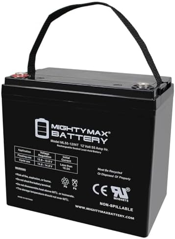 Mighty Max Battery 12V 55AH Internal Thread Replacement Battery Compatible with Minn Kota Endura Trolling Motor