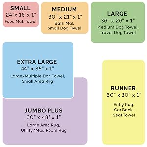 Muddy Paw Size Chart