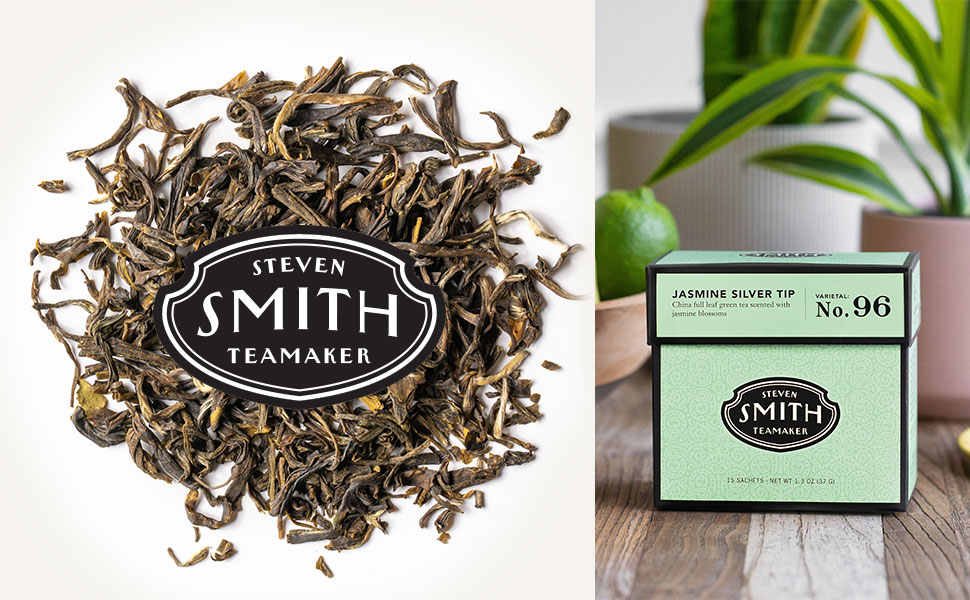 Steven Smith Teamaker Jasmine Silver Tip No. 96 | Caffeinated Green Tea with Jasmine Blossoms