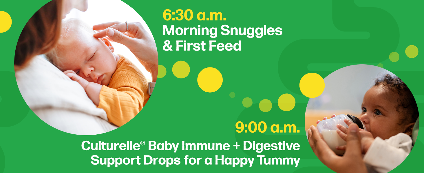 Culturelle Baby Probiotic Drops + Vitamin D, Immune &amp;amp; Digestive Health Support for Babies