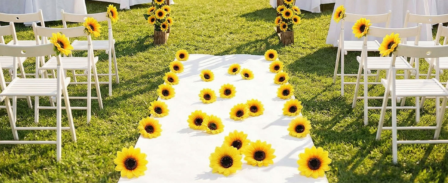 Fake Sunflowers Heads